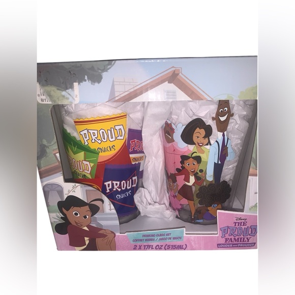 Disney Other - Disney The Proud Family Colorful Glass Set